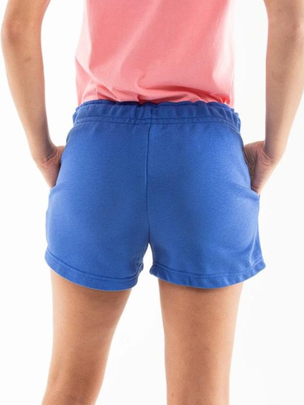 NIKE Women's NSW Essential French Terry Shorts Size M In Blue - Picture 2 of 7